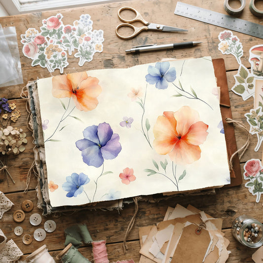 Cotton Candy Wildflower Paper