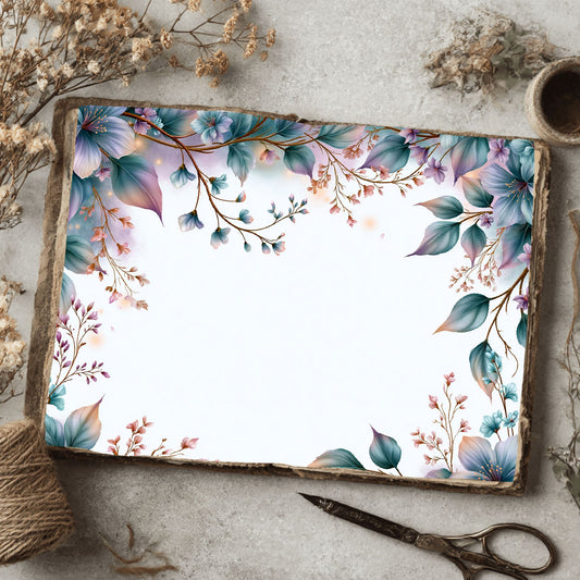 Delicate Botanical Border Frame