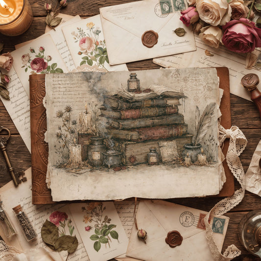 Old Witch Library Stationery