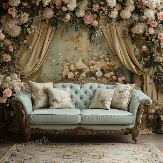 Opulent Drawing digital photo backdrop for photo editing, preview 1