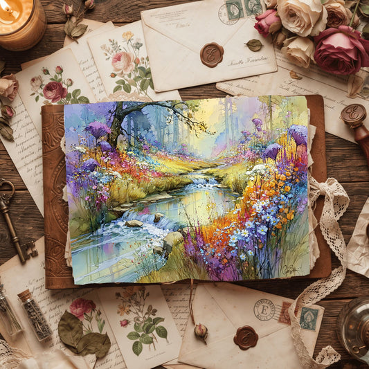 Peaceful Wildflower Meadow Landscape