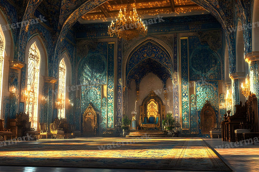 Persian Palace Luxury digital photo backdrop for photo editing, preview 1