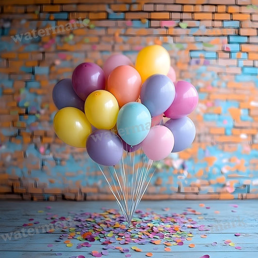 Rainbow Balloon Backdrop Images