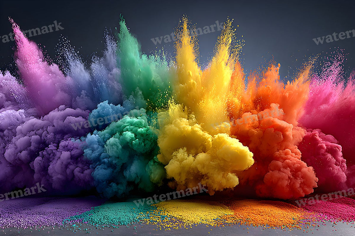 Rainbow Smoke Action Backdrop Images