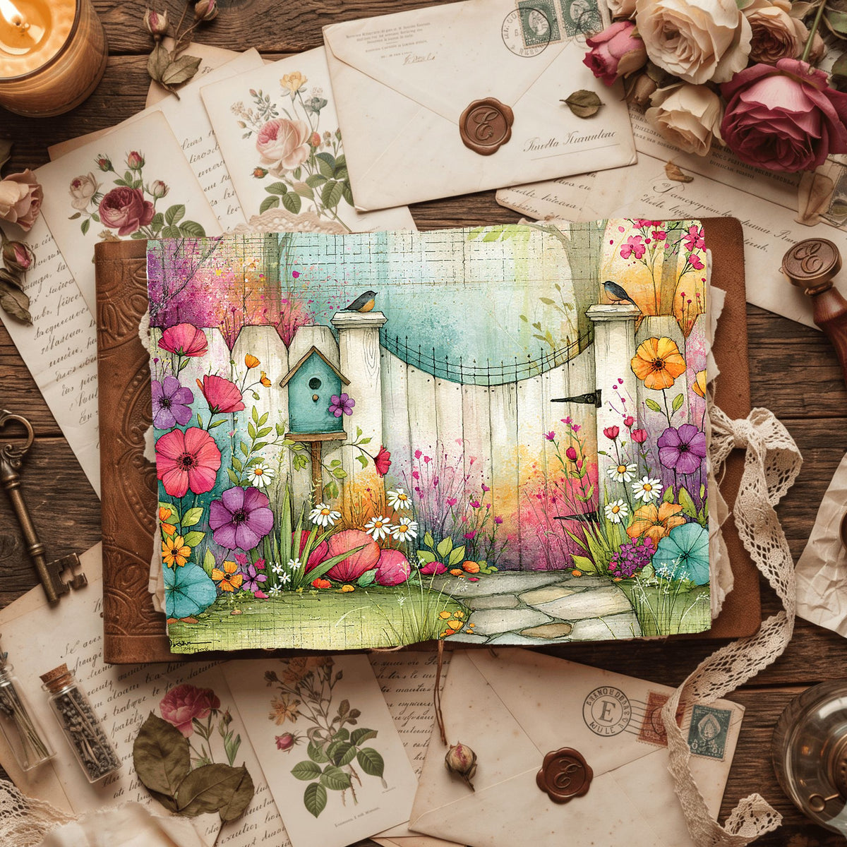 Romantic Garden Scene