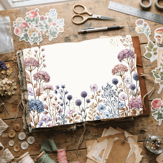 Soft Pastel Nature Border
