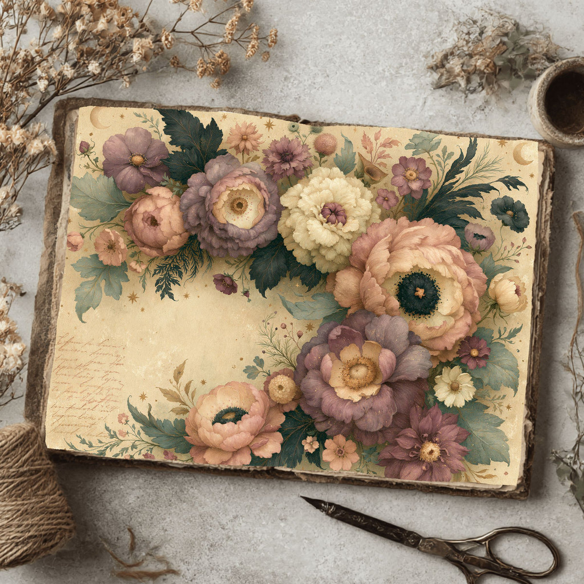Softly Aged Vintage Writing Paper