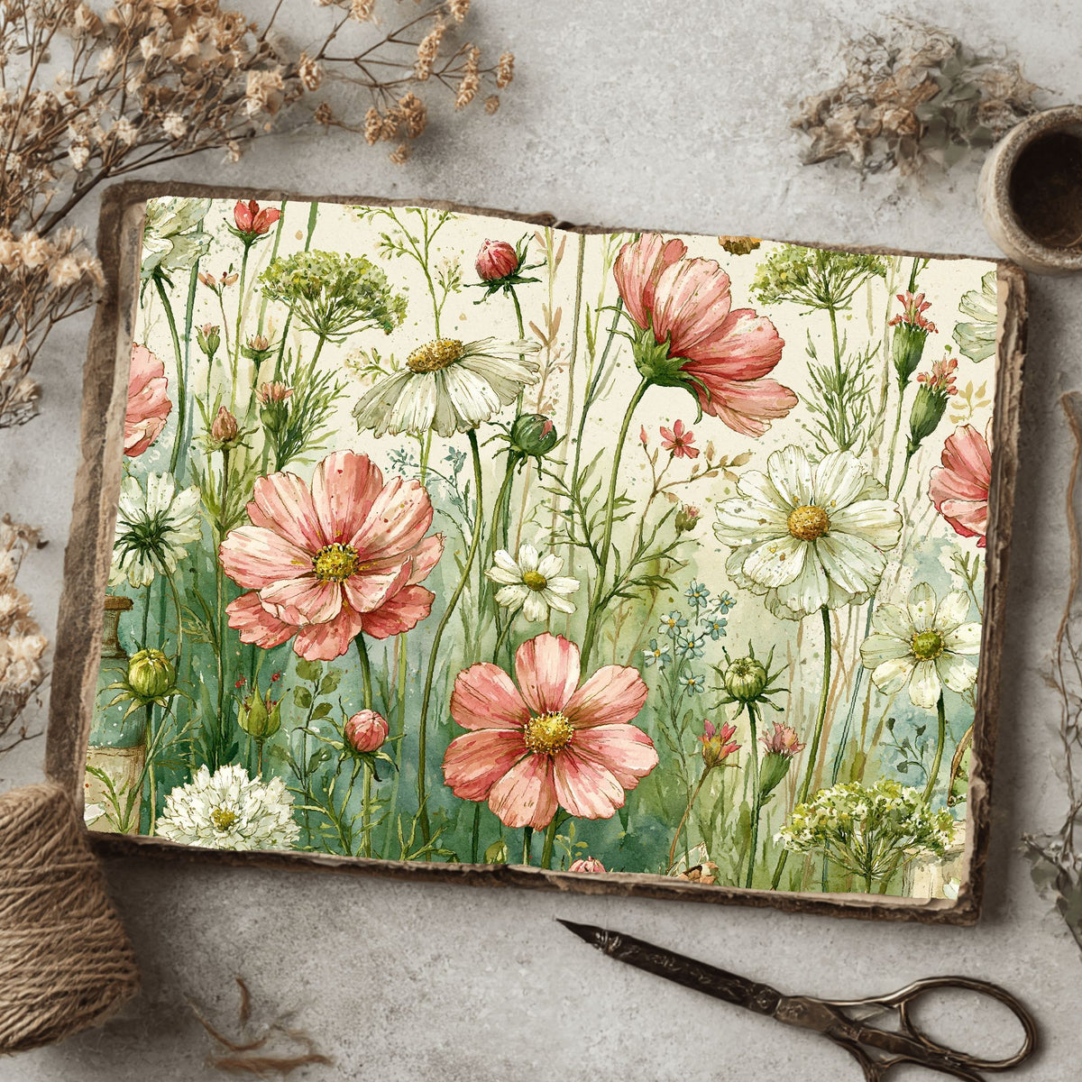 Spring Wildflower Seamless Pattern