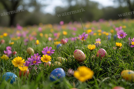 Springtime Lush Meadow Backdrop Images