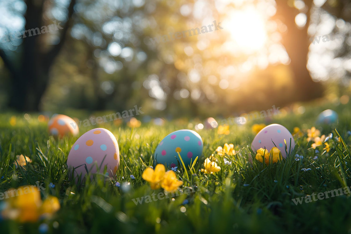 Springtime Lush Meadow Backdrop Images
