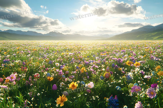 Springtime Lush Meadow Backdrop Images