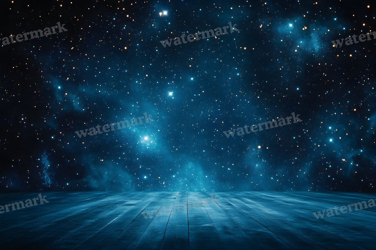 Starry Night digital photo backdrop for photo editing, preview 1