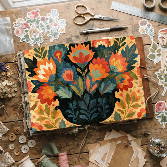 Surreal Ornamental Floral Vase