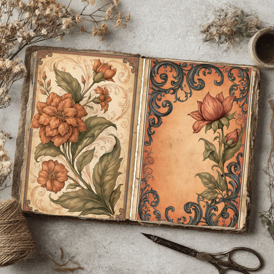 Vintage Open Book