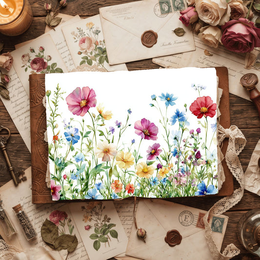 Wildflower Breeze Writing Paper