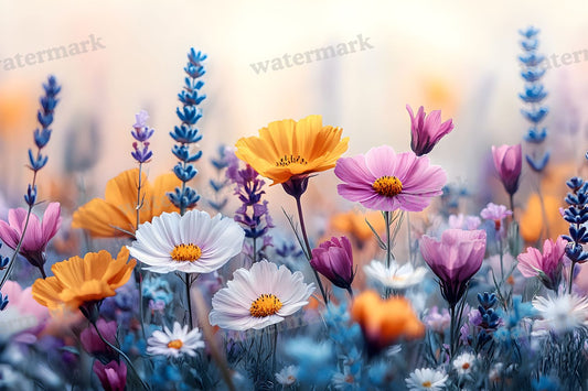 Wildflower Meadow Whimsical Backdrop Images