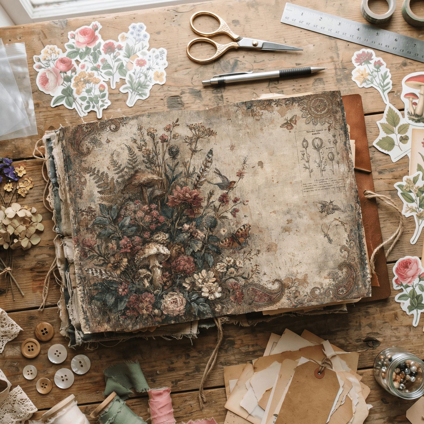 Woodland Hippie Ephemera Paper