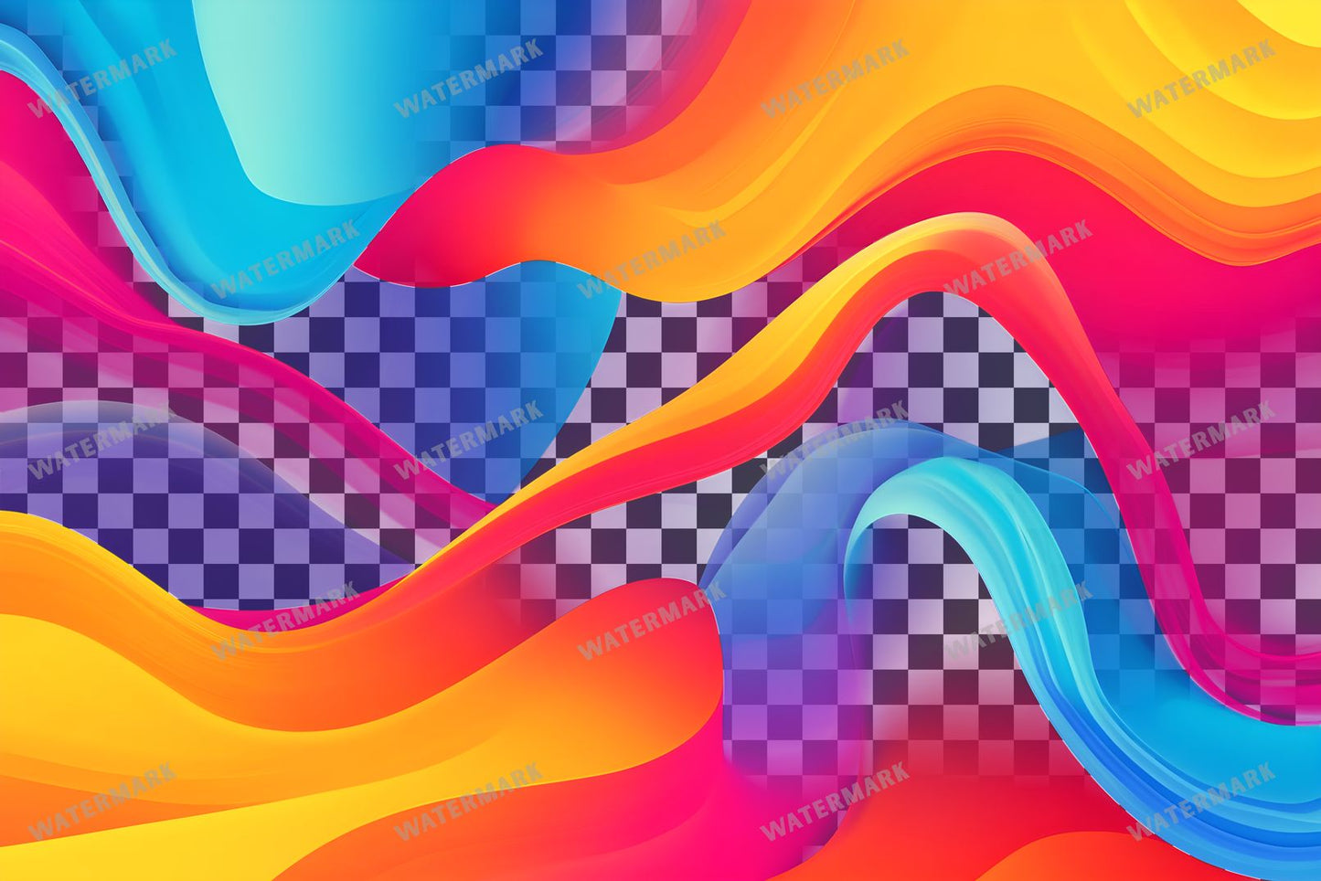 Abstract Digital Art Background Transparent Overlay Pngs