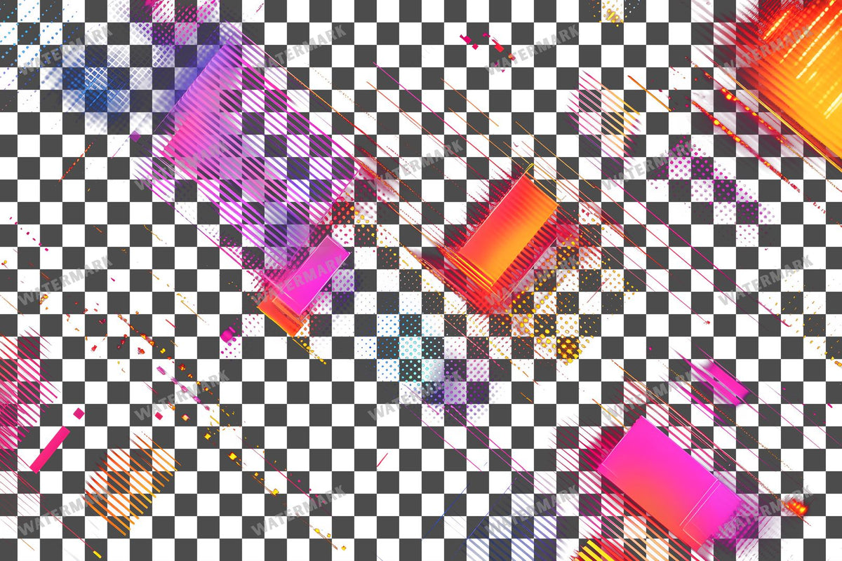 Abstract Geometric Patterns Transparent Overlay Pngs