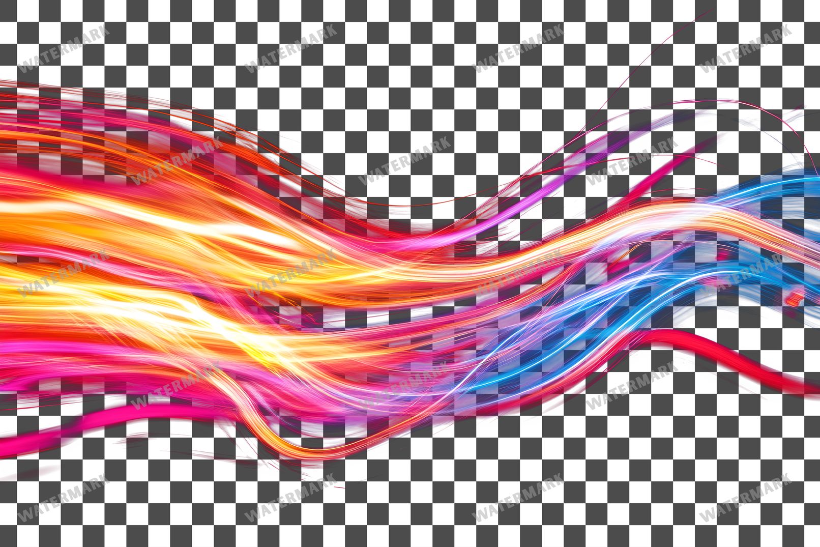 Abstract Light Streaks Transparent Overlay Pngs