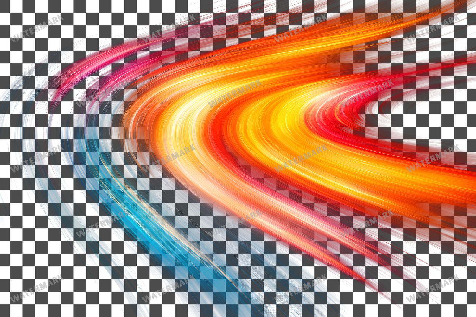 Abstract White Light Streaks Dynamic Transparent Overlay Pngs