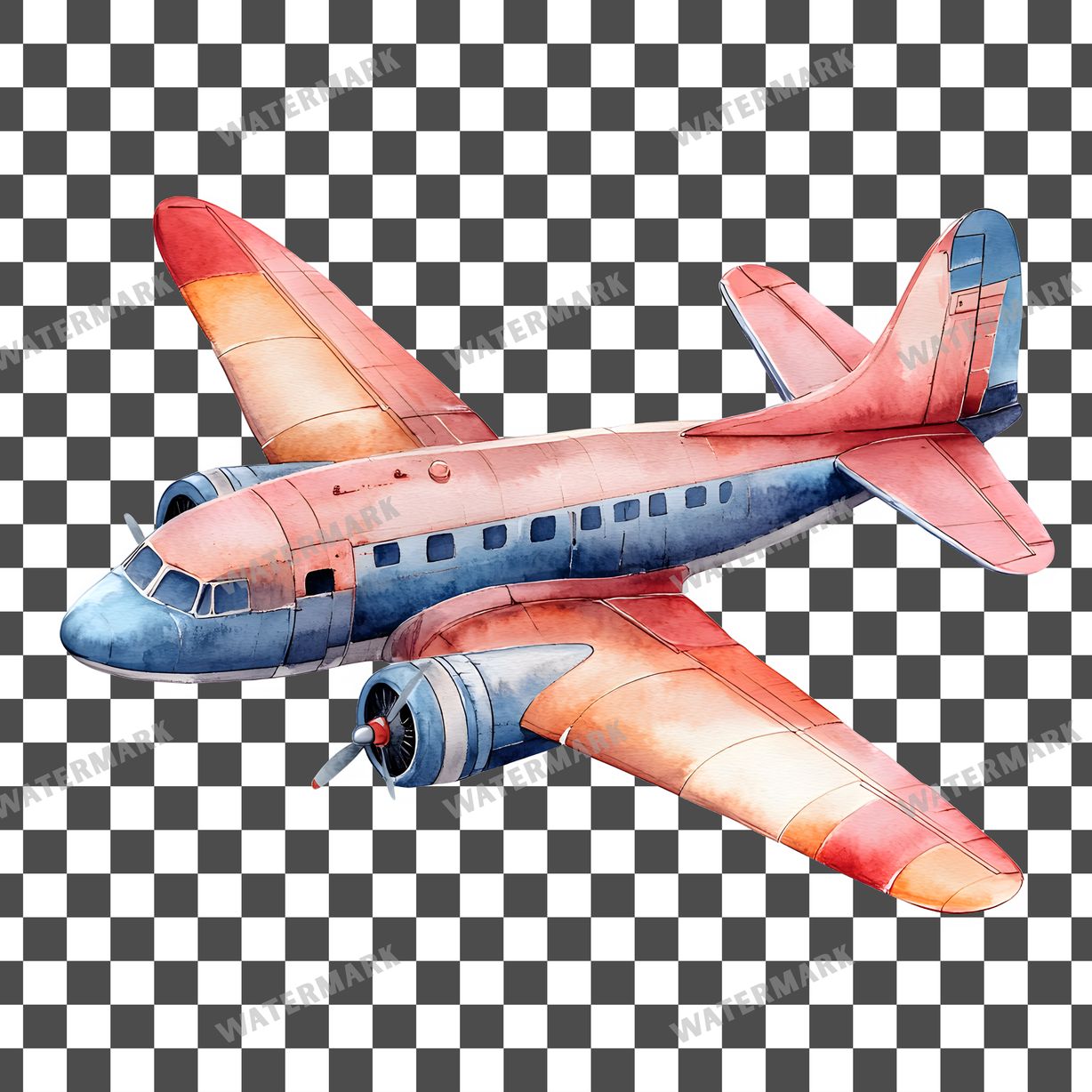 Airplane Full Clipart Pngs