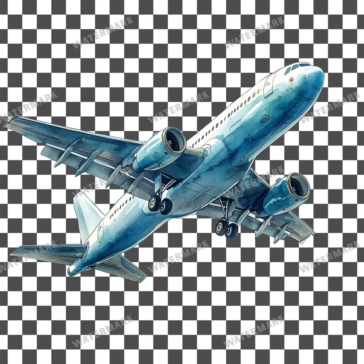 Airplane Full Clipart Pngs