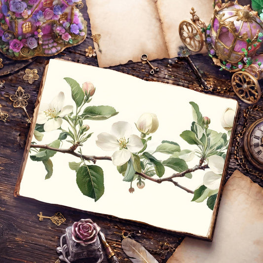 Apple Blossoms Digital Papers