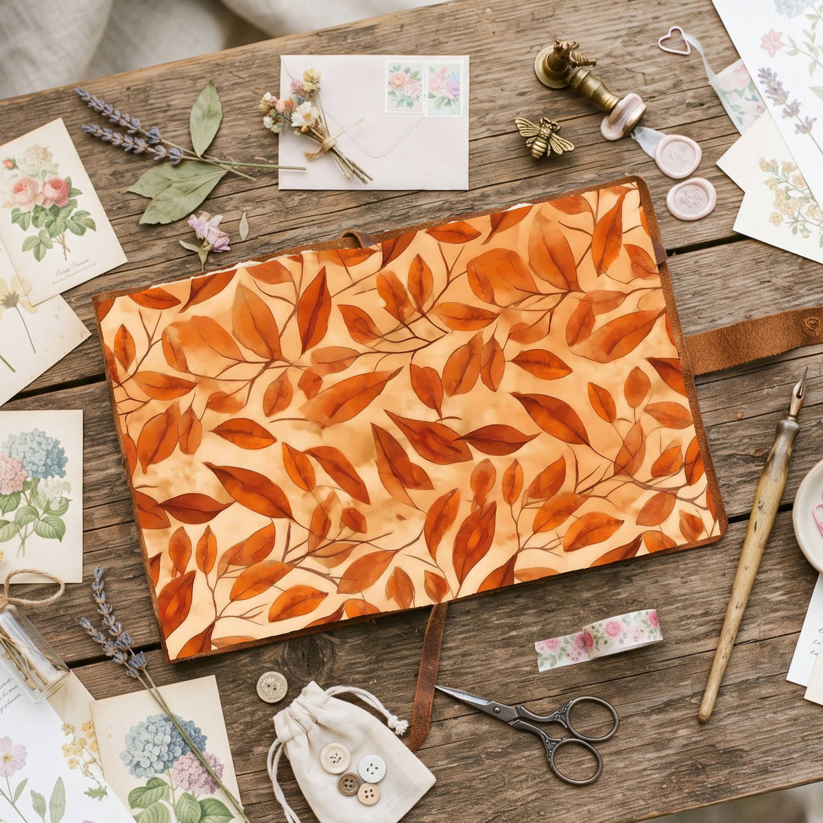 Autumns Leaves Digital Papers