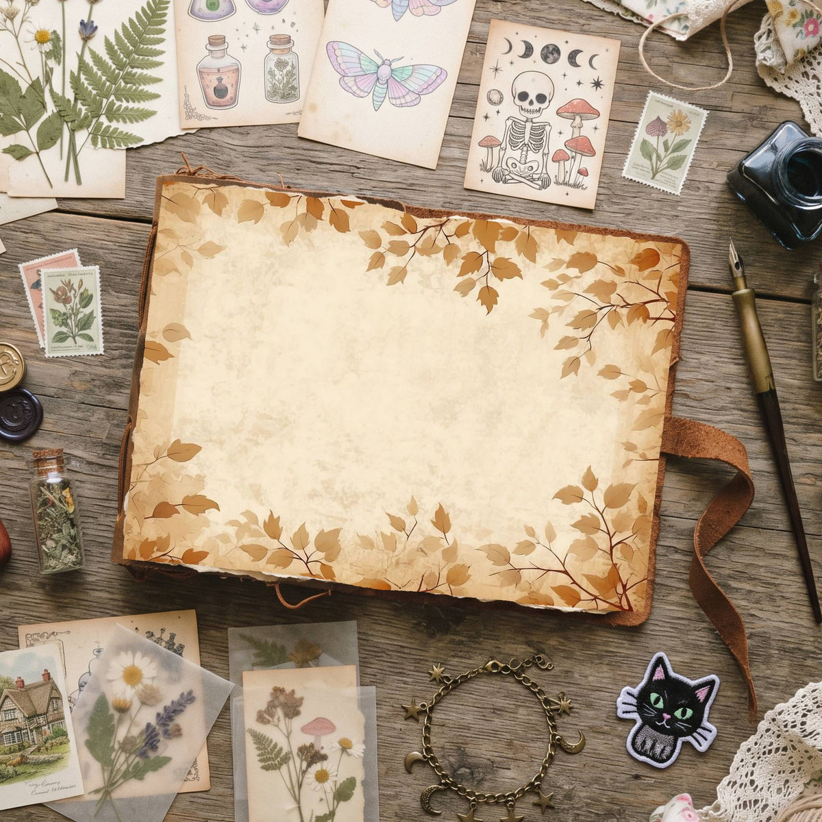 Autumns Leaves Digital Papers