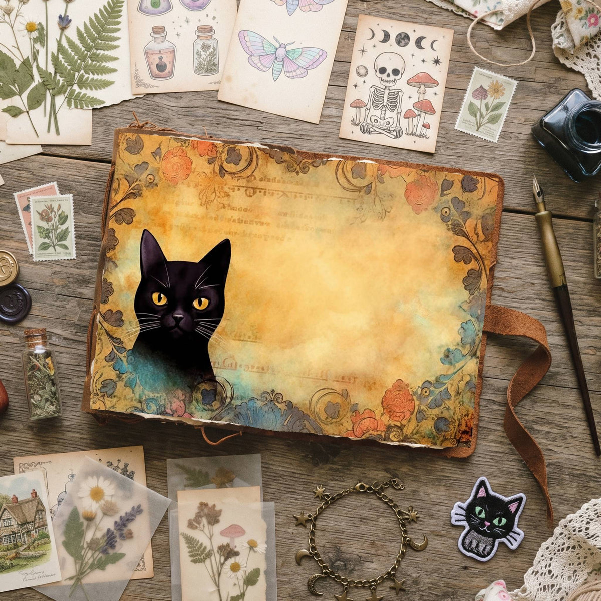 Black Cats Digital Papers