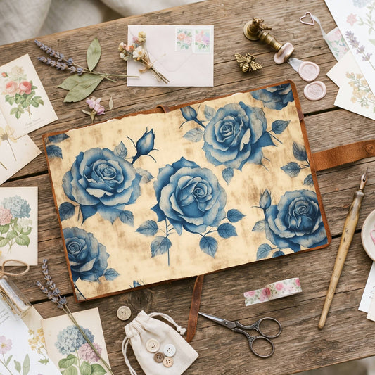Blue Rose Digital Papers