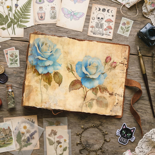Blue Roses Digital Papers