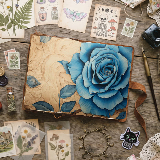 Blue Roses Digital Papers