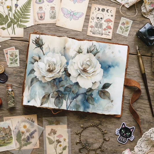 Blue Roses Digital Papers
