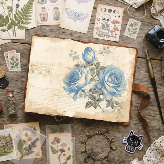 Blue Roses Digital Papers