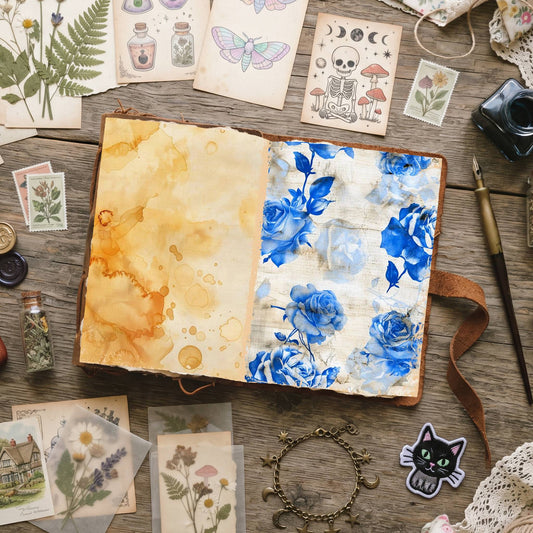 Blue Roses Digital Papers