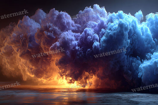 Blue Smoke Action Backdrop Images