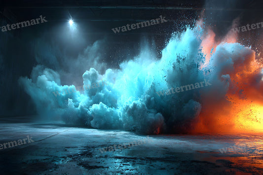 Blue Smoke Backdrop Images