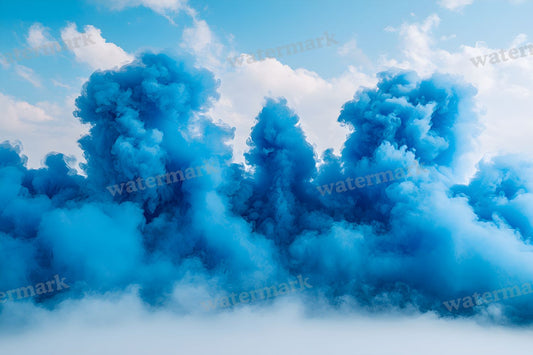 Blue Smoke Backdrop Images