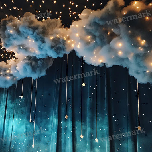 Blue Starry Backdrop Images