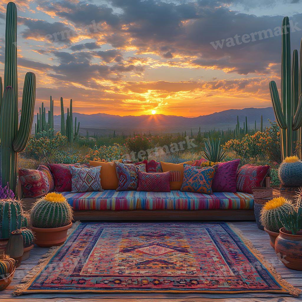 Bohemian Desert Backdrop Images