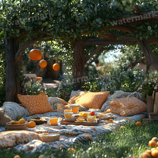 Bohemian Picnic Backdrop Images
