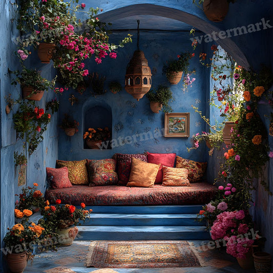 Bohemian Terrace Backdrop Images