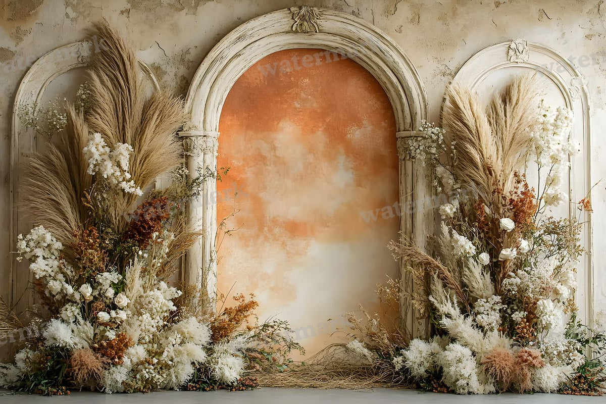 Boho Sunset Arch Backdrop Images