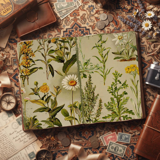 Botanical Illustration Digital Papers