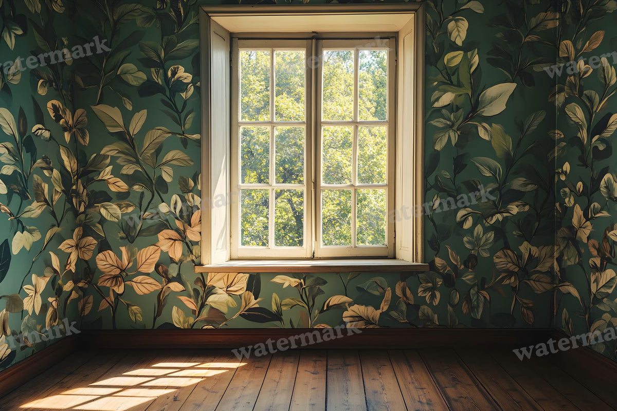 Botanical Window View Backdrop Images