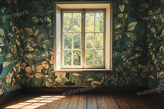 Botanical Window View Backdrop Images