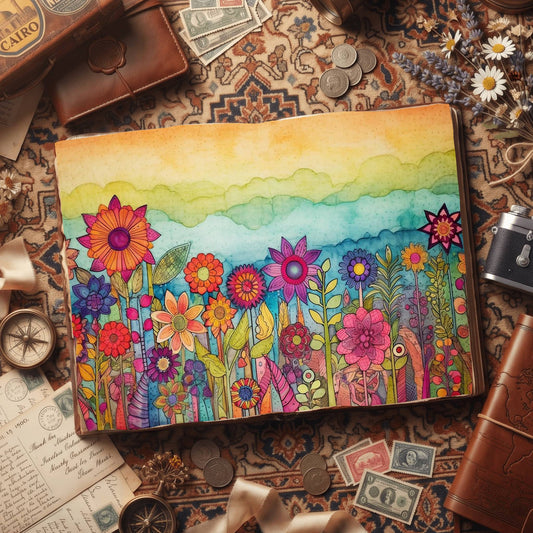 Bright Wildflowes Digital Papers