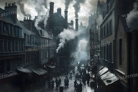 Bustling Dickensstreets Backdrop Images